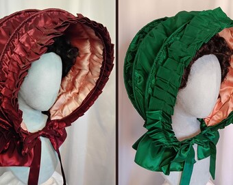 18th/19th Century Calash Bonnet/Hat Made to Order