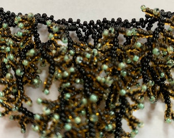 Ciel  Nocturne - Night Sky handmade beaded Coral Design Necklace