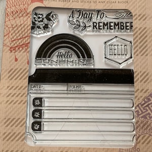 Charmante #CL686 Set von 7 klar unmontierte Briefmarken von Hero Arts