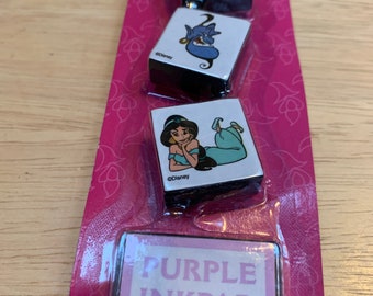 Aladdin All Night Media set of 3 rubber foam stamp set - #6165C