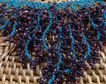 Monet’s Garden handmade beaded Coral Design Necklace