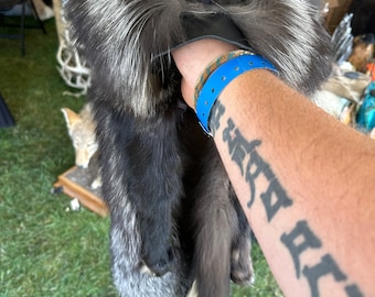 Silver fox mountain man hat