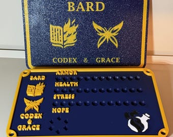3D Printed Daggerheart Compatible Class Tracker | Modular TTRPG Accessory
