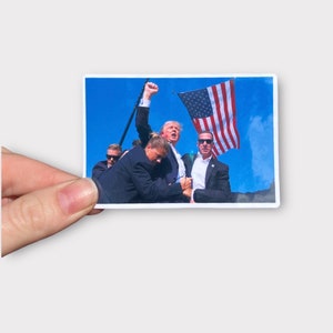 Trump Rally  Sticker, Trump Fight Sticker