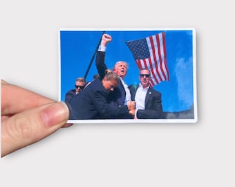 Trump Rally  Sticker, Trump Fight Sticker