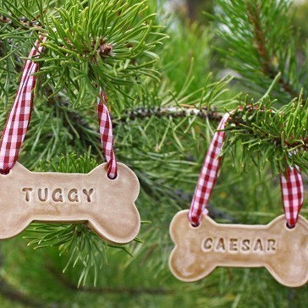Personalized Dog Bone Ornament - Made To Order