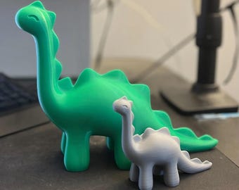Giocattolo da scrivania dinosauro Brontosauro stampato in 3D