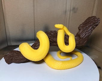 Estatua de víbora de pestañas