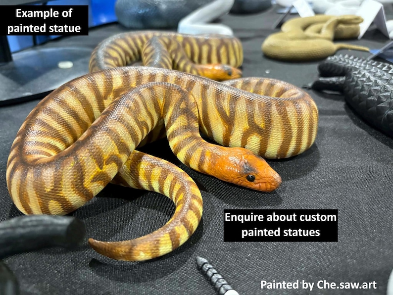 Woma python 3D printed statue - Steve's Statue exclusive model image 2
