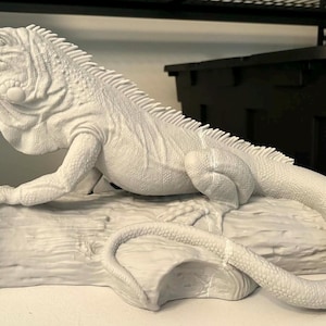 3D-geprint standbeeld groene leguaan