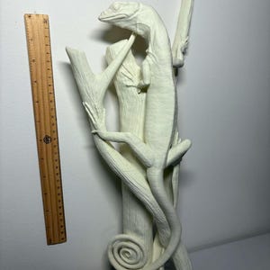 Smaragd Baumwaran - 3D gedruckte Statue - Varanus prasinus