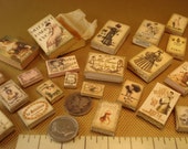 Miniatura 1:12 escala conjunto de 26 diferentes tamaños cajas presentación aleatoria ~ papel kit-36