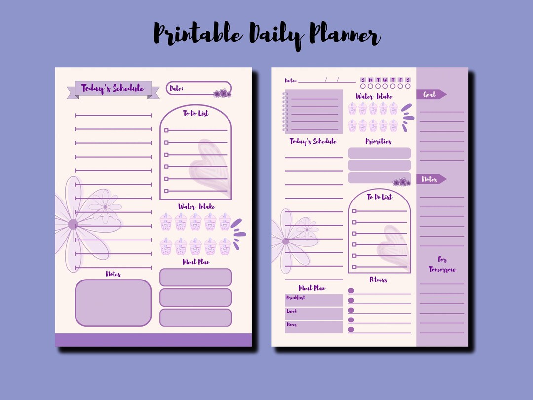 Minimalist Daily Planner Printable (A4/A5 Digital Download - Etsy