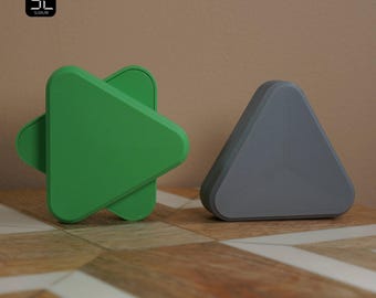 Triangle Magnetic Slider, Axial Series. Haptic Sensory Toy