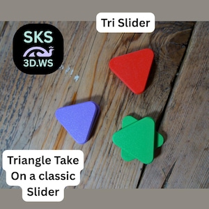 Triangle Magnetic Fidget Slider: Haptic Sensory Toy