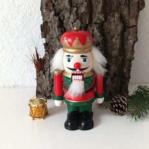 Christmas Nutcracker Figurine, Wooden Soldier, Holiday Decor, Traditional Festive Ornament, Xmas Gift, Classic Decorationr