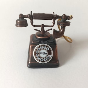 Vintage pencil sharpener, Miniature telephone pencil sharpener, Desk phone pencil sharpener, Collectible mini model phone, Stationery