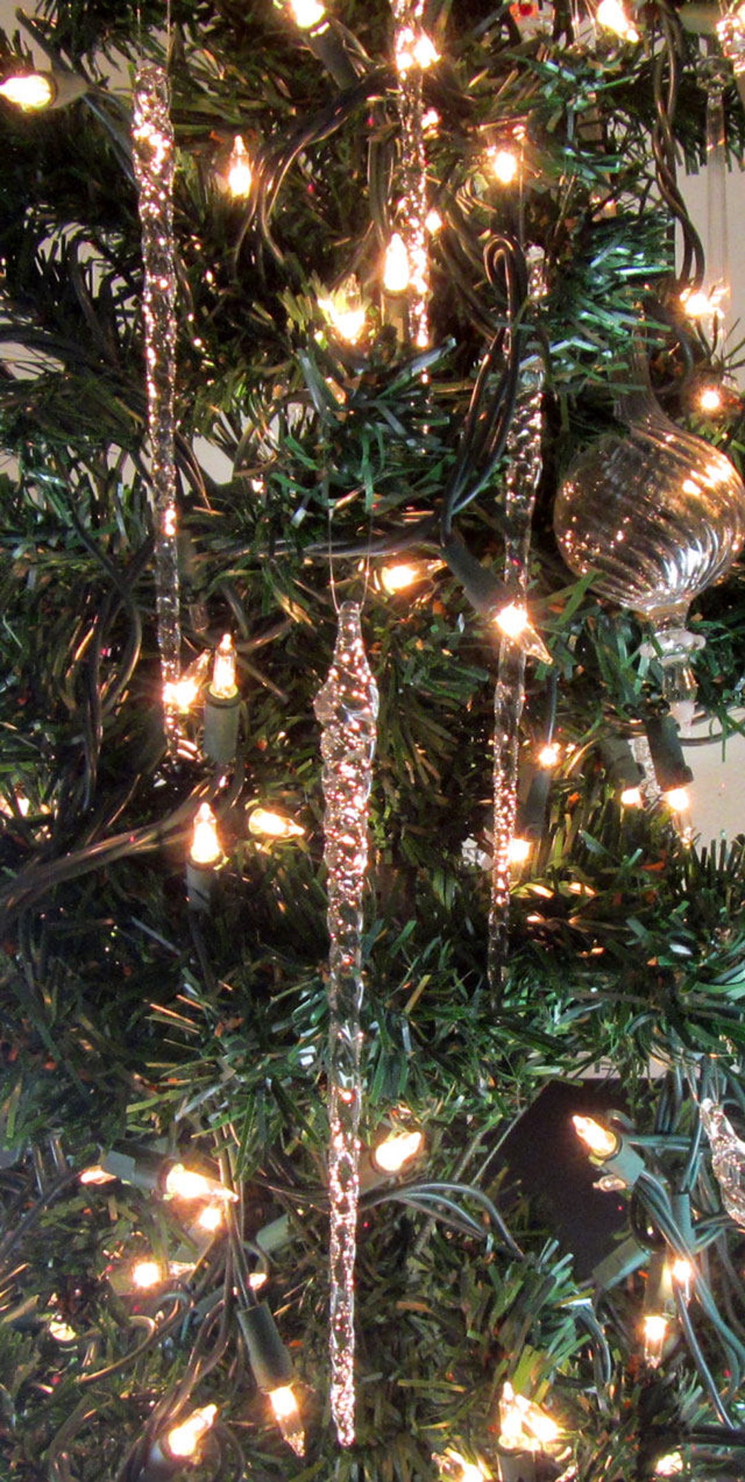 Icicle Ornaments For Christmas Tree 