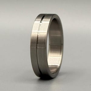 Custom Unique Titanium Ring Handcrafted Titanium Ring Titanium 5mm Ring For Men Personalized Gift Anniversary Gift Wedding Band Gift For Him