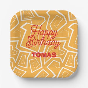 Custom Halloween Birthday Party Set - Personalized Plates & Cups for Spooky Celebrations