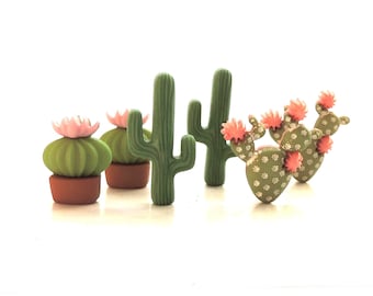 In the Desert Buttons by Dress It Up // Jesse James Embellishments Succulent Cactus