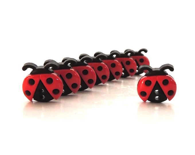 Sewing Button Insect Sew Cute Ladybug Buttons by Dress It up / Novelty Sewing Embellishments ...