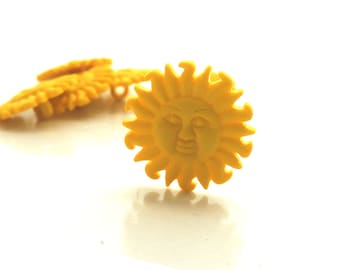 Sun Buttons by Dress It Up // Summer Vacation Embellishments - Set of SIX