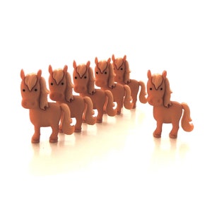 Horse Buttons by Dress It Up // Jesse James Novelty Crafting Farm Animal Embellishments - Set of SIX