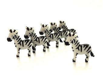 Zebra Buttons by Dress It Up // Animal Zoo Safari Kids Crafts - Set of SIX