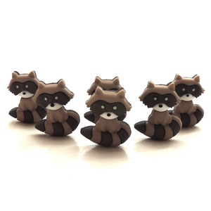 Raccoon Buttons by Dress It Up // Wild Animal Embellishments