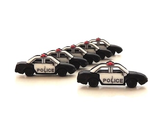 Police Car Buttons by Dress It Up // Jesse James Embellishments Emergency First Responder