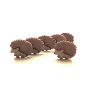 Hedgehog Buttons by Dress It Up // Animal Pet Embellishment