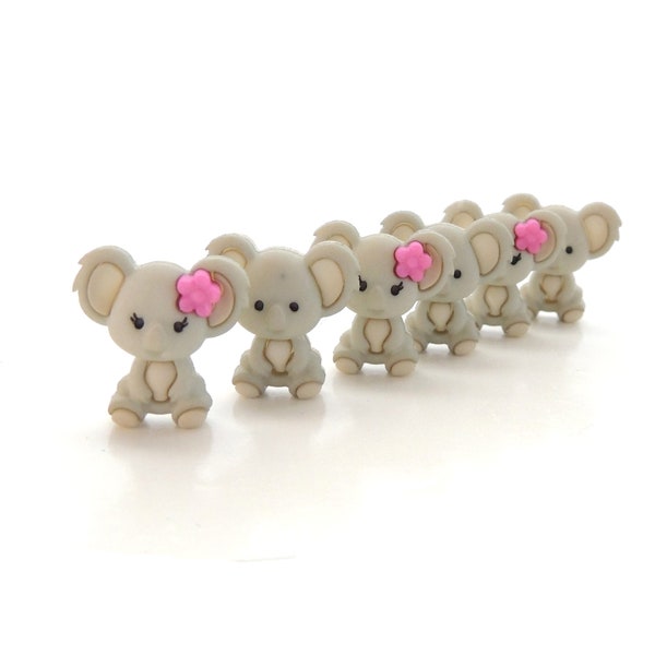 Koala Bear Buttons by Let's Get Crafty / Australian Animal Craft Embellishments