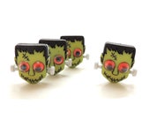 Frankenstein Buttons by Dress It Up Halloween Craft Hair Sewing Monster Embellishment