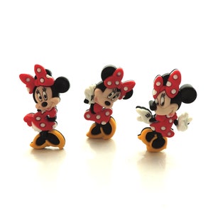 Minnie Mouse Buttons by Dress It Up / Novelty Sewing Knitting Crocheting Kids Clothes Magic Kindgom Disney Licensed