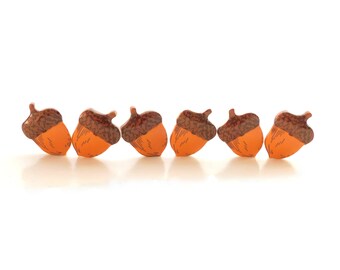 Acorn Buttons by Flair Originals/ Novelty Nature Embellishments - Set of SIX
