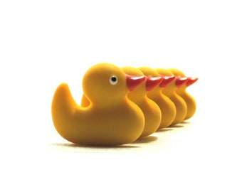 Duck buttons with bow shank back 17mm in 4 different colours novelty