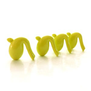 Sprout Flat Back Embellishments / Flower Plant Flatback Cabochons- Set of FOUR