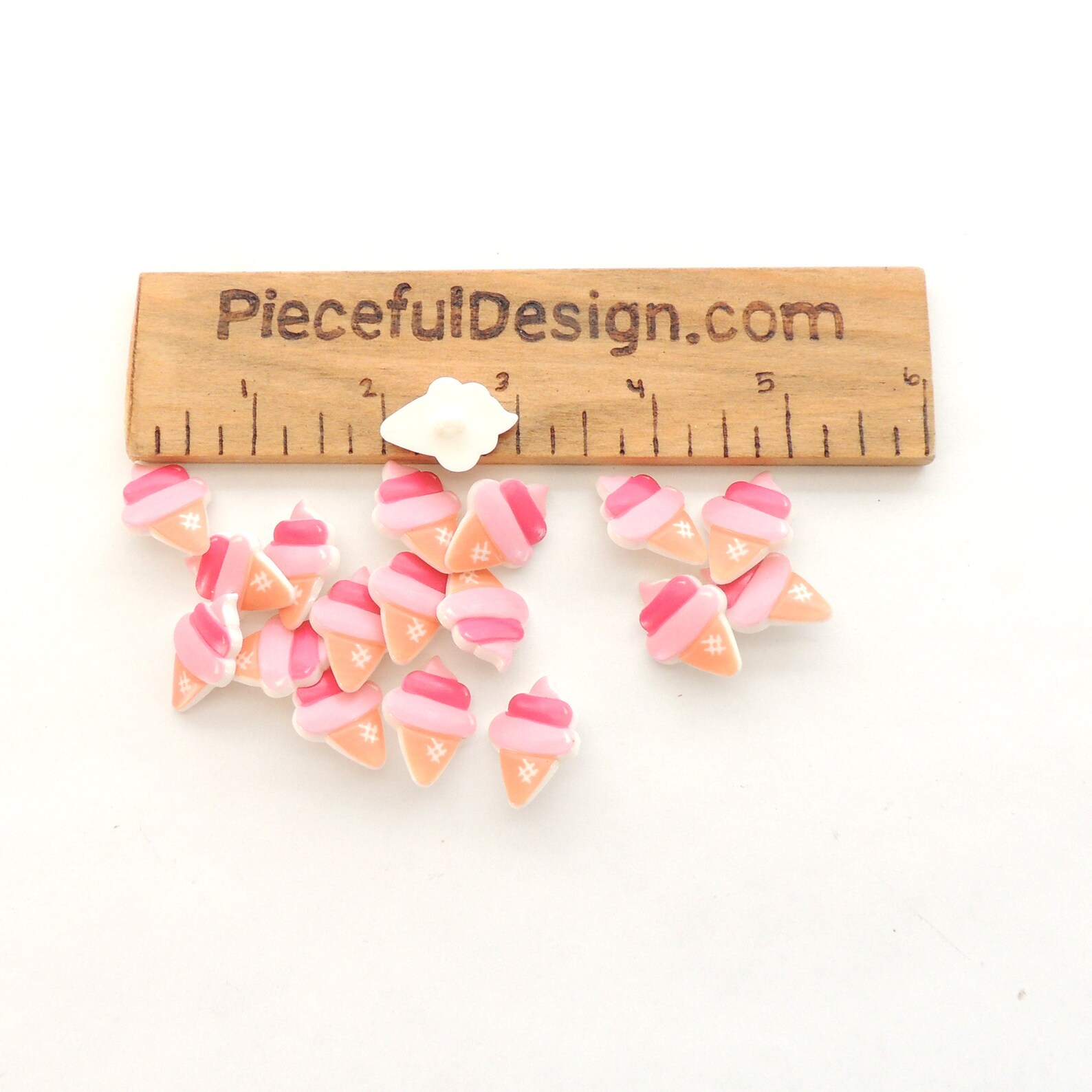 Ice Cream Cone Buttons by Flair Originals/ Novelty Dessert Food ...