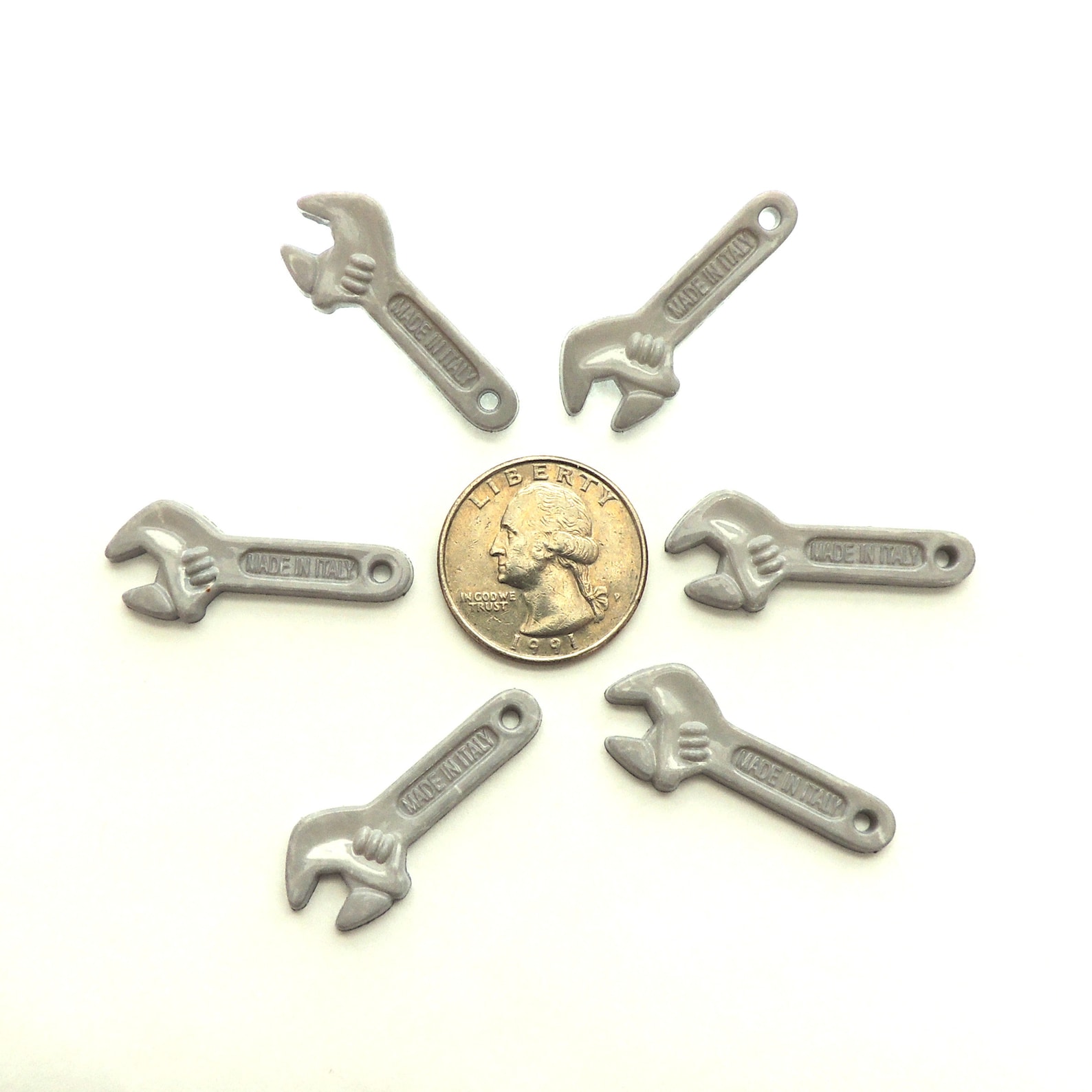 Wrench Buttons by Buttons Galore // Tools Men Flatback Etsy