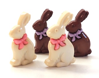 Chocolate Easter Buttons by Dress It Up : Set of FOUR