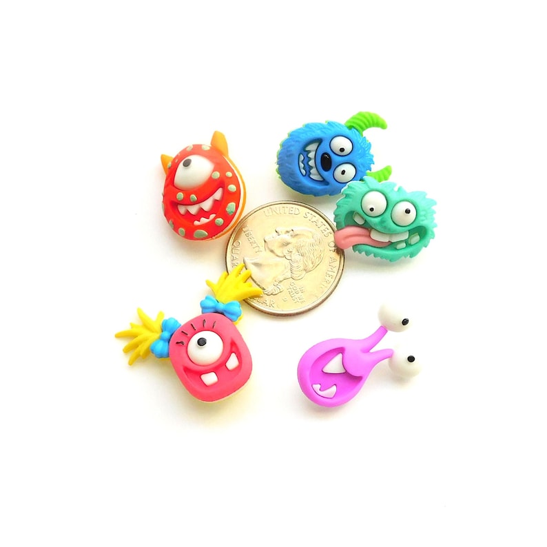 Monster Button Designs Mad for Monsters Buttons by Dress It Up: Colorful Novelty Sewing ...