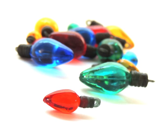 Christmas Light Buttons Buttons Galore / Holiday Bulb Tree Etsy