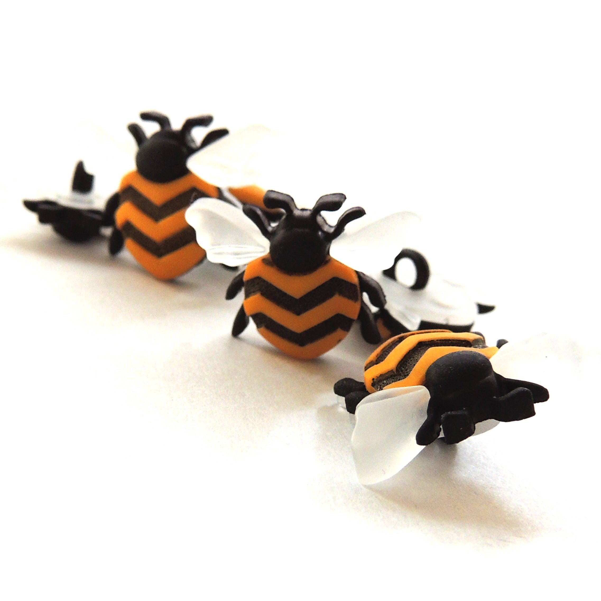 Sewing Button Insect Bee Buttons by Dress It up // Novelty Sewing Scrapbooking Flying Insect ...