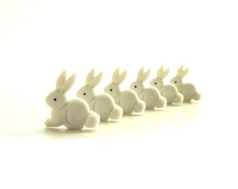 White Bunny Buttons by Dress It Up // Jesse James Easter Embellishments