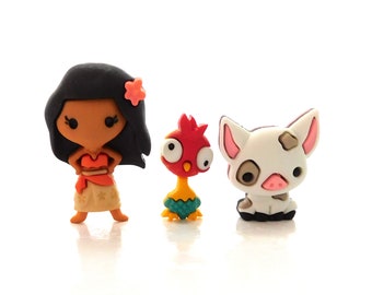 Moana Knöpfe von Dress It Up / Jesse James Disney Verzierungen - Set von DREI