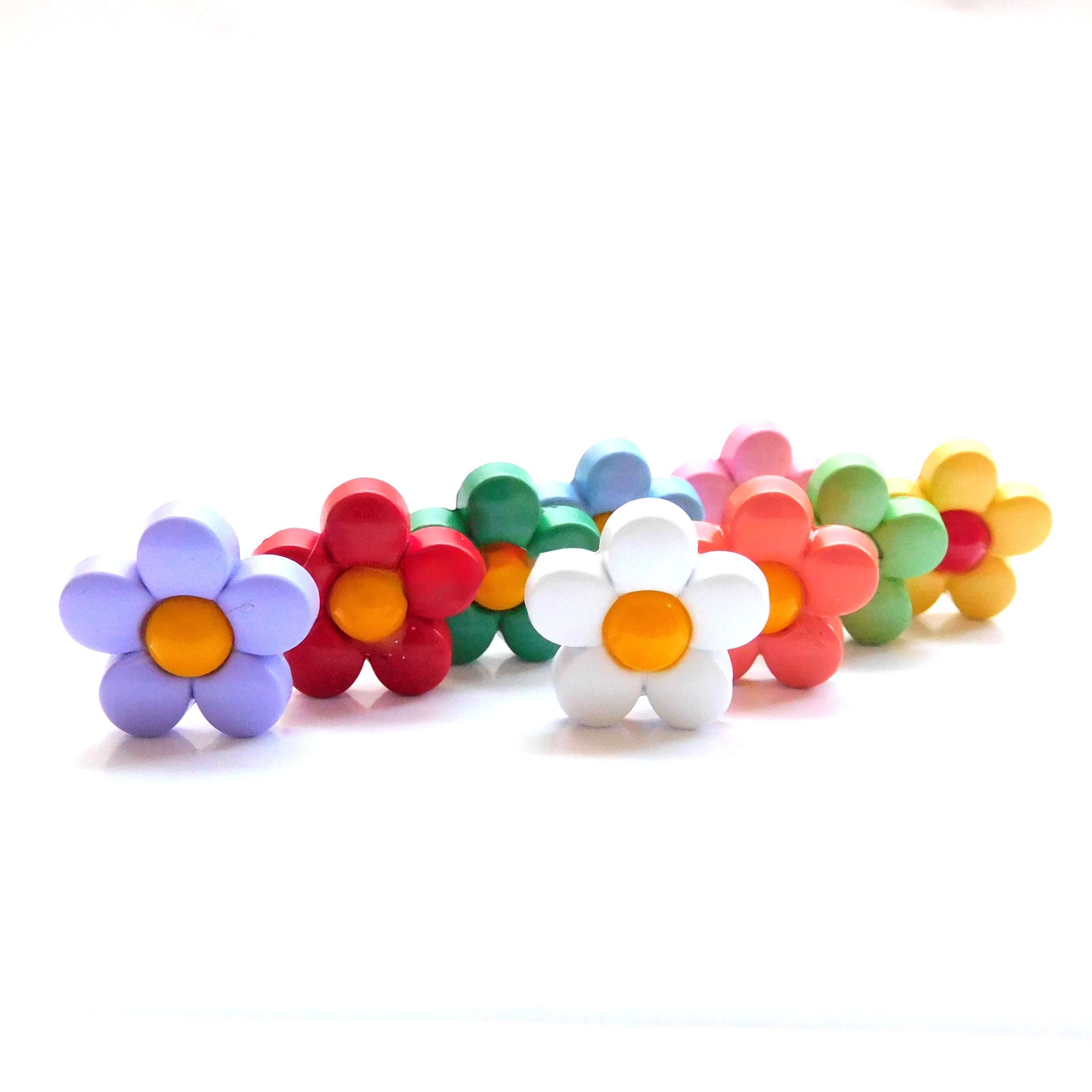 Multicolor Rounded Daisy Buttons by Shelly's Buttons - Floral Craft ...