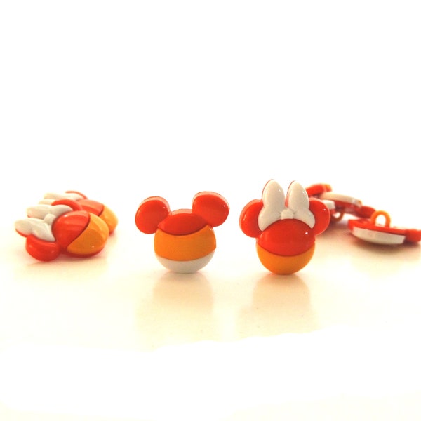 Mickey and Minnie Candy Corn by Dress It Up / Disney Licensed Halloween Embellishments - Set of EIGHT