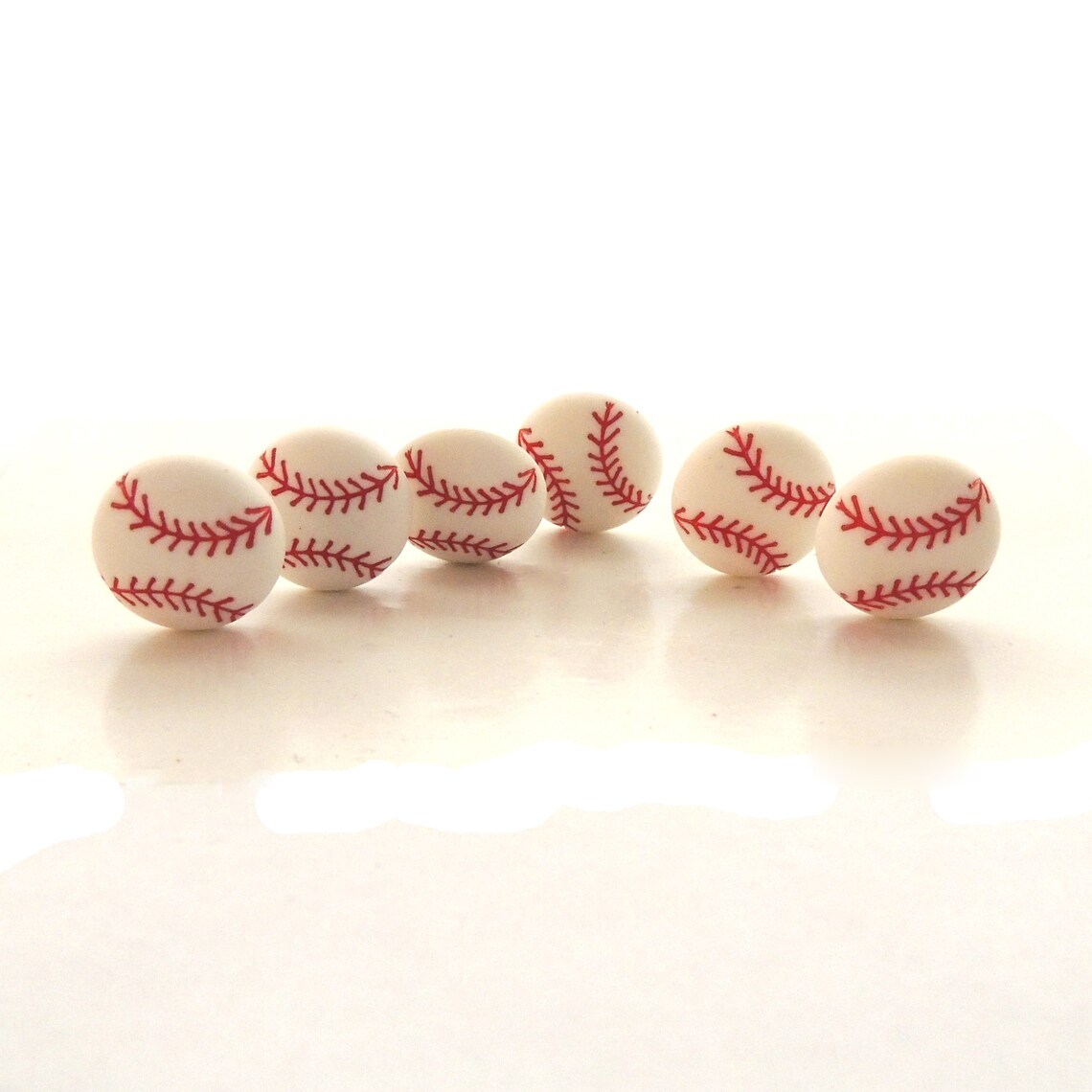 10Pcs Softball Cute Buttons Pins Softball Gifts For