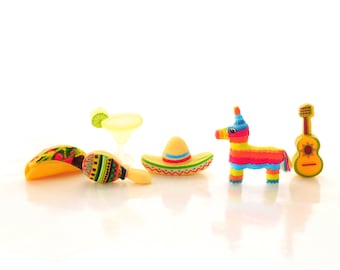 Cinco de Mayo Flatback Embellishments: Fiesta Decorations, Set of 6